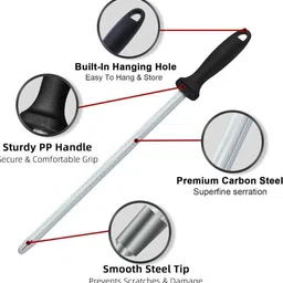 kitchtool Kitchtool™ Premium Knife Sharpening Stick Kitchen Tool Set image 5