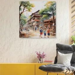 Multicolor Landscape Abstract Wall Painting-image-88