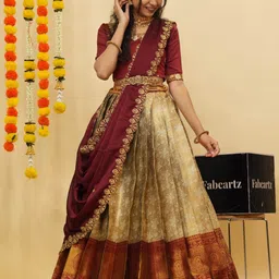 shree creation Self Design Semi Stitched Lehenga Choli-picture-16