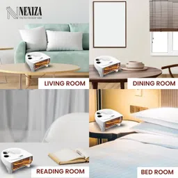 nexiza NexFire Noiseless Safe & Silent With Copper Motor Fan Room Heater image 5
