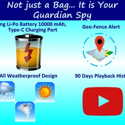 e-bag 22.5 L Laptop Backpack InBuilt GPS System & Voice Monitor for Buisness/Tour/Office/College image 4