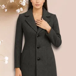 pepzoo Women Solid Double Breasted Casual Blazer-picture-26