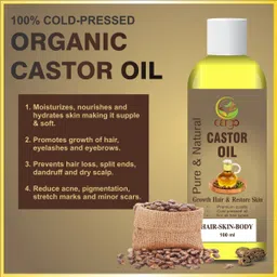 cargo Cold Pressed Castor Oil for Skin & Hair Oil-200ML Hair Oil image 3