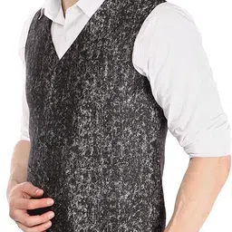 platinum studio Self Design Men Waistcoat image 2