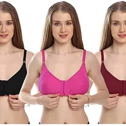 viyan hub Pack of 3 Women Everyday Non Padded Bra-picture-10