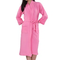 Pink Medium Bath Robe-image-69