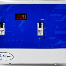 blue trax Double Phase Table Top Digital Voltage Stabilizer for Home 10 KVA 8000W 90V-500V Voltage Stabilizer image 2
