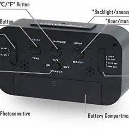 laxit Digital Black Clock image 2