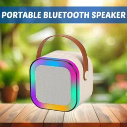 SYARA W12 (PORTABLE WIRELESS BLUETOOTH SPEAKER) Dynamic Thunder Sound & RGB LightY410 10 W Bluetooth Laptop/Desktop Speaker image 1
