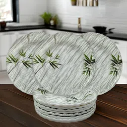 Melamine Round Serving Plates Set of 12 - Perfect for Serving Snacks and Meals! Half Plate-image-21