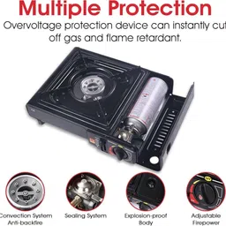 techel Portable Lightweight One Burner Gas Stove ASQ19 Stainless Steel Manual Butane Gas Stove-picture-10