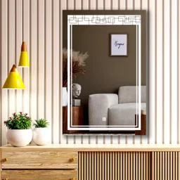 krelix Rectangular shape LED Mirror Decorative Interior Decor wall 18 X 24 Inch Bathroom Mirror-picture-21