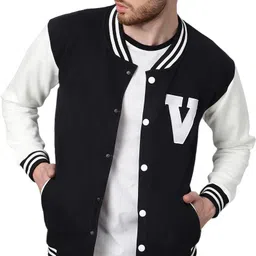 be savage Men Colorblock Varsity Jacket image 1