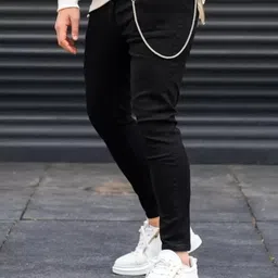 comfits Men Slim Mid Rise Black Jeans image 1