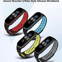 Like Star Silicone Band Strap for Mi Band 5/6(Device Not Included)(Not Fit in M1,M2,M3,M4) Smart Band Strap image 3
