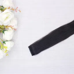 shiva CLIP BROWN 16 INCH Straight Extensions 2PC Hair Extension image 3