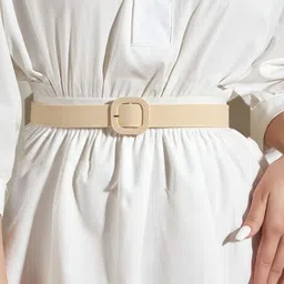 salty Women Casual, Formal, Party Beige Fabric Belt-picture-17