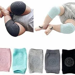 Baby Knee Pads for Crawling, Anti-Slip Padded Stretchable Set of 2 Pairs Multicolor Baby Knee Pads-image-80