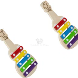 trinkets & more - Xylophone Guitar Wooden (5 Nodes) | Kids First Musical Sound Instrument Toy | Babies Toddlers 6 Months +-picture-24