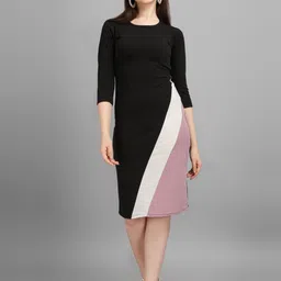 purvaja Women Bodycon Multicolor Below Knee Dress-picture-14