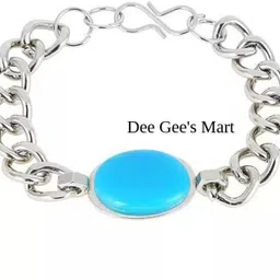Alloy Turquoise Silver Coated Bracelet-image-86
