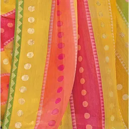 laxmipati sarees Striped Daily Wear Chiffon Saree image 4