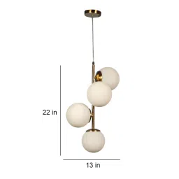 eliante by jainsons lights Castries Gold Iron Hanging Light image 3