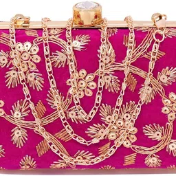 baberwal enterprises Casual, Formal, Party, Sports Pink Clutch - Regular Size image 3