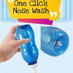 recare Neti Pot 500ML Sinus Rinse Bottle and Neti salt 3 gm 10 piece Nose Wash Cleaner Manual Nasal Aspirator image 2