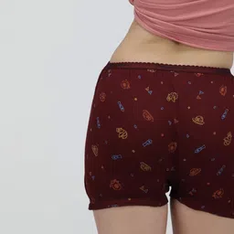 amul comfy Pack of 5 Women Boy Short Multicolor Panty image 2