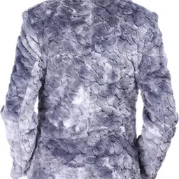 fashionfluent Rabit Fur Self Design Coat For Women image 2