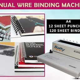 Salty White Mini virobinding Machine Manual Wire Binder image 5