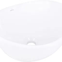 kriss kross Wash Basin/Glossy Finish/Counter top/Table top Bathroom Sink/Super White Color For Bathroom & Living Room ALPHA Table Top Basin image 4