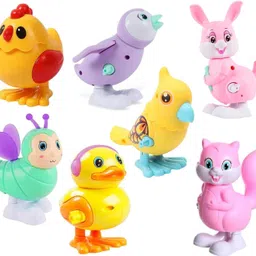 3 Pcs Cute Jumping Bird Wind Up Toys Key Operated Colorful Bird Toys for Kids-image-20