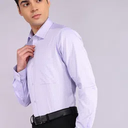 raymond Men Slim Fit Self Design Formal Shirt image 3