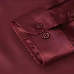 solstice Men Regular Fit Solid Cut Away Collar Party Shirt image 5