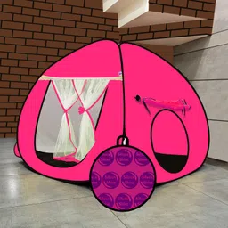 silver shine Foldable delightful patterns Popup Kids Play Tent House for Multi Purpose-picture-11