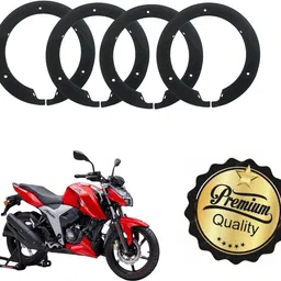 classy chic 17 Inch Half Disc Pro Wheel cover Pack of 4 ( Black) For Tvs Apache Rtr 160 V Wheel Cover For TVS NA-picture-22