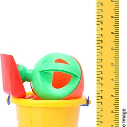 zokato Beach Toys Set for Kids 6 Pcs Plastic Bucket Animal Mold Beach set image 4