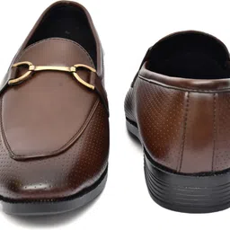 g l trend Men's Casual Stylish Bukkle Moccasin Slip-on Handmade Shoe Mocassin For Men image 3