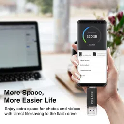 Bestor 2-in-1 USB OTG Card Reader Type-C & USB-A Supports Micro SD Card Compatible with Android, PC, Laptop, DSLR Card Reader image 4