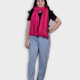 Allure Motifs Wool Solid Men, Women Shawl image 2