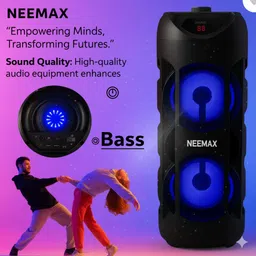 Neemax J WOW Rock Speakers 40W premium quality led light 40 W Bluetooth Speaker 40 W Bluetooth Party Speaker image 4