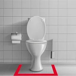 avr plus Vastu Red Tape for Toilet and Entrance of South and Southeast Directions (4 Inch 25 Meters) (Manual) image 4