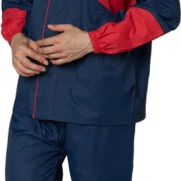 real Colorblock Men Raincoat image 2