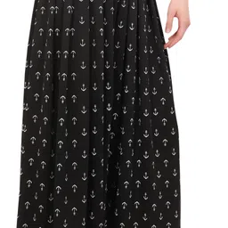 bitcoin Pack of 3 Women Regular Fit Black, White, Dark Blue Lycra Blend Trousers image 3