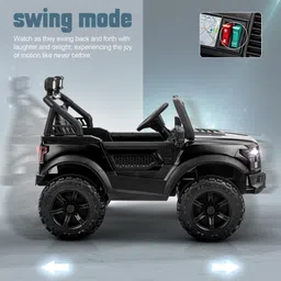 baybee Bronco Rechargeable for Kids, Ride on Toy Kids Car with Bluetooth, Music Jeep Battery Operated Ride On image 4