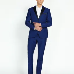 peter england Men 2 PC Suit Textured Suit image 1
