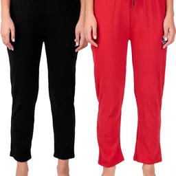 fashionhousets Pack of 2 Women Solid Multicolor Track Pants-picture-38