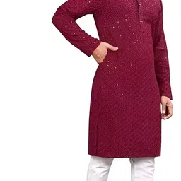 trypro Men Cotton Rayon Kurta Pyjama Set image 5